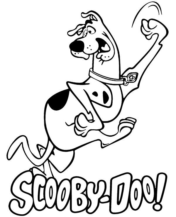 Printable Scooby Coloring Sheet