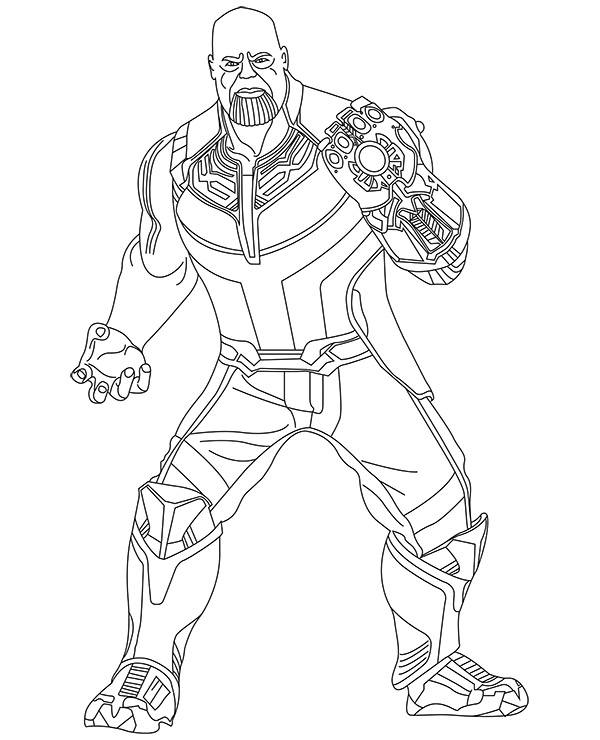 Thanos Coloring Page