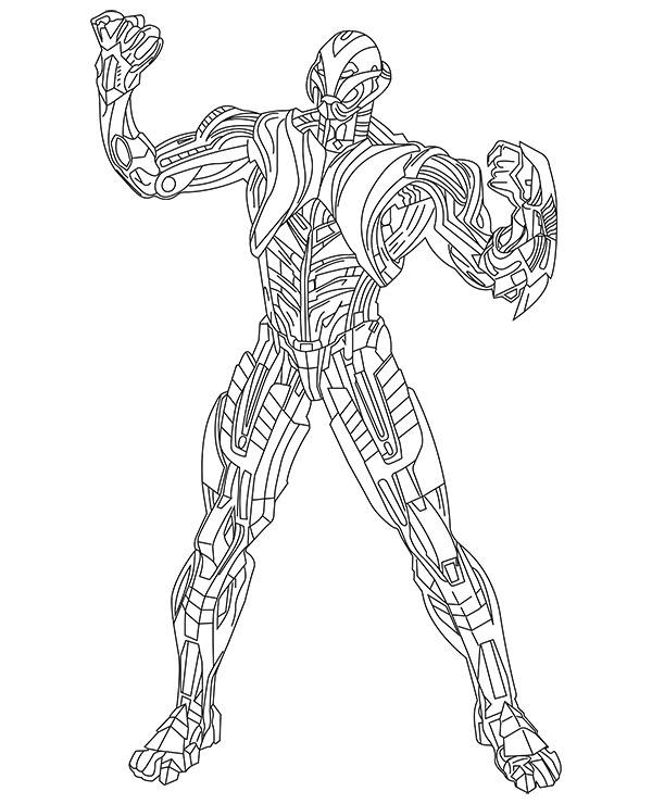 Ultron Coloring Page (Free Printables)