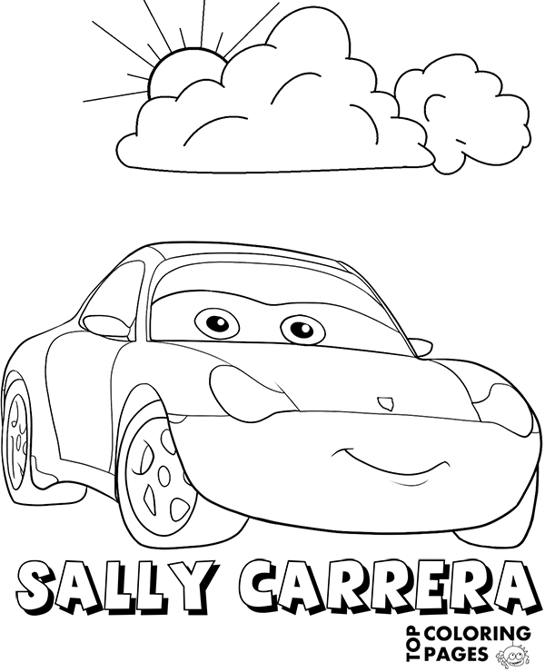 Sally Carrera Coloring Page
