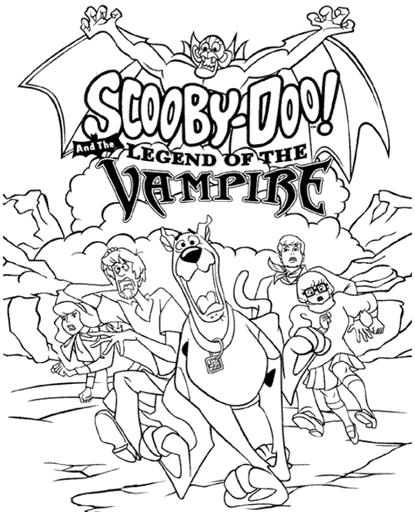 Legend of the Vampire Coloring Page