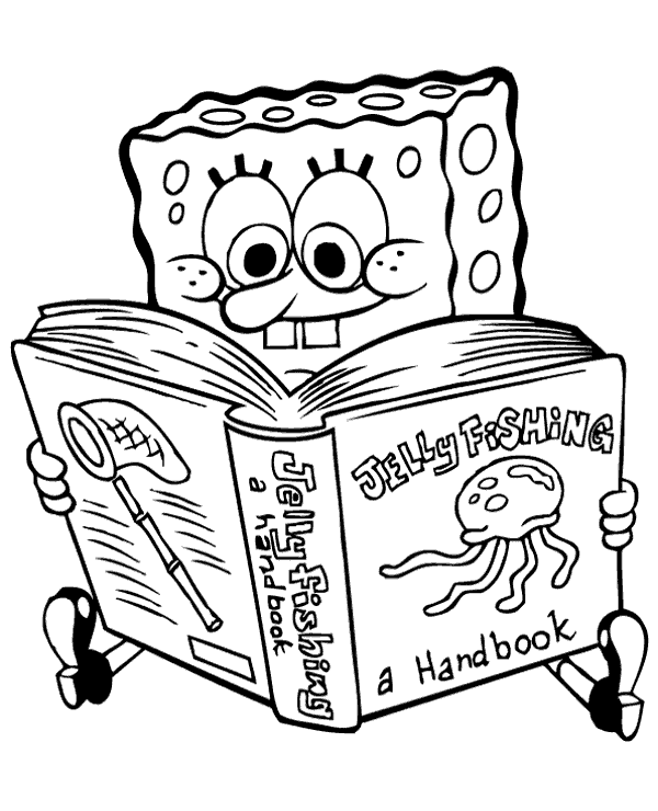 Little Sponge Bob Coloring Page