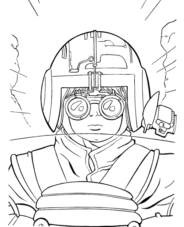 Star Wars X-wing Pilot Coloring Page (free Printables)