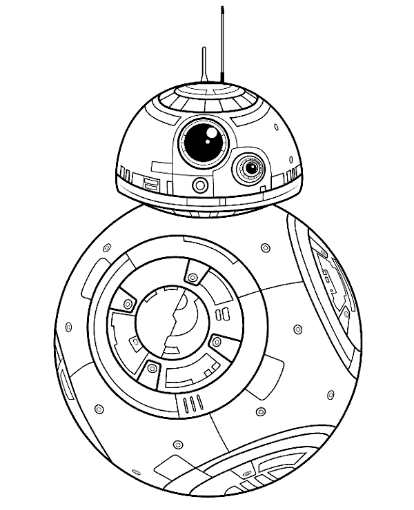 Droid Bb-8 Coloring Page