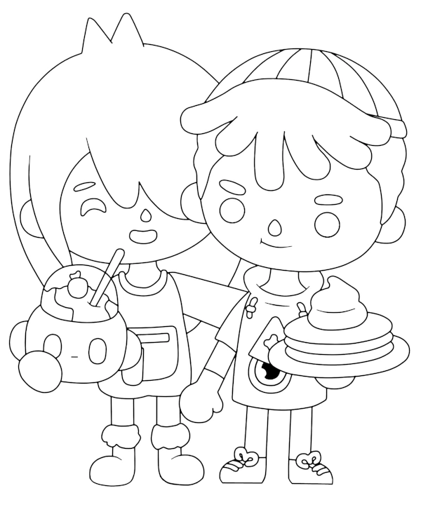 Nari & Leon Coloring Sheet