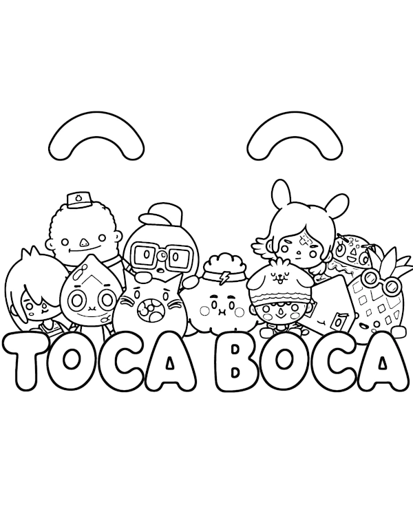 Toca Boca Coloring Picture