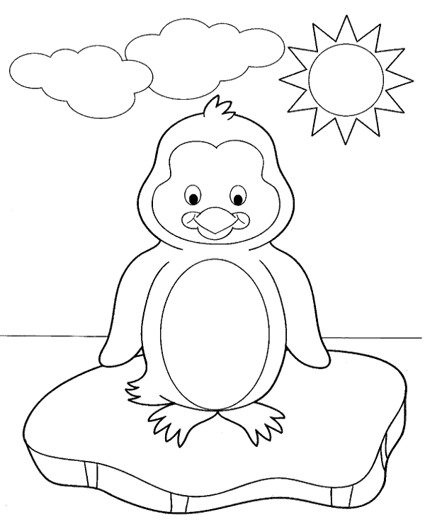 Penguin Coloring Sheet