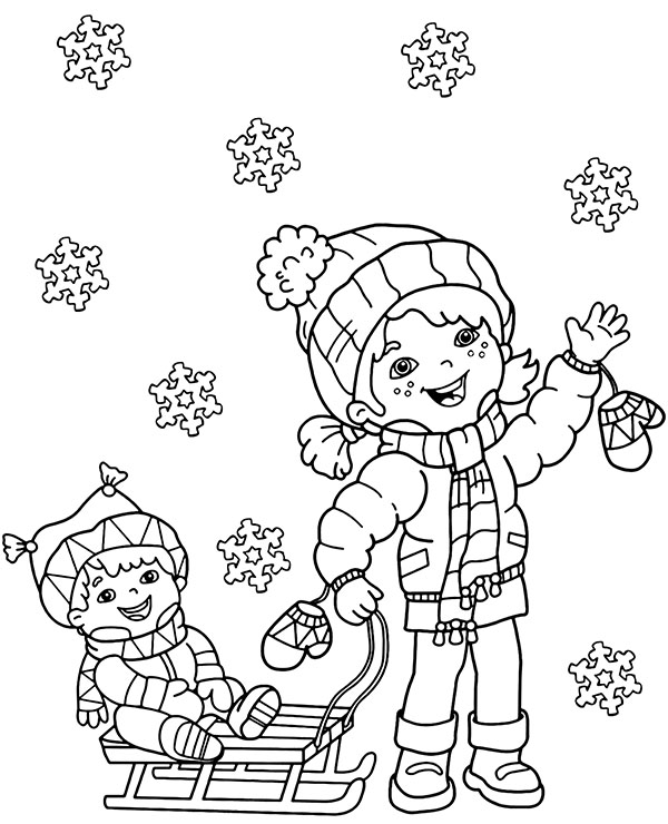 Coloring Sheet Winter Printables